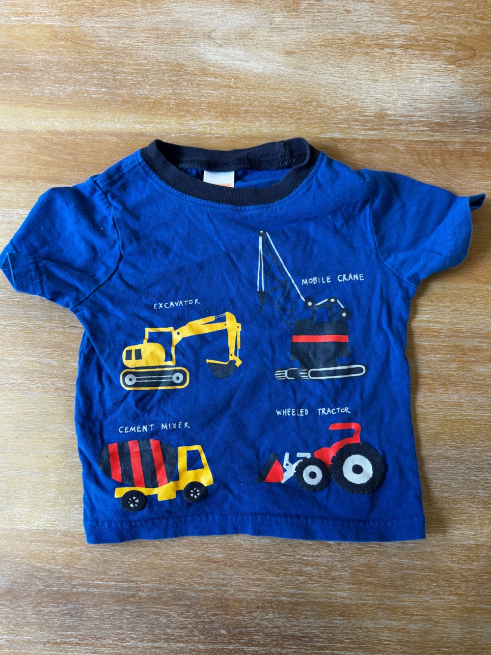 Baby Boy - Size 12-18 Months - Blue Construction Tee-Shirt